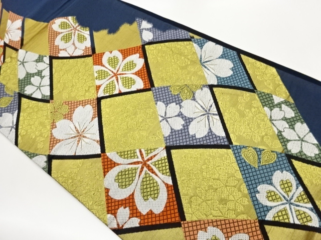 JAPANESE FUKURO OBI / WOVEN SAKURA